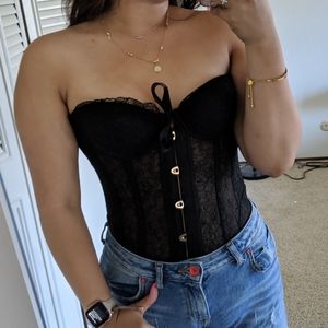 Savage x Fenty Black Lace Corset
